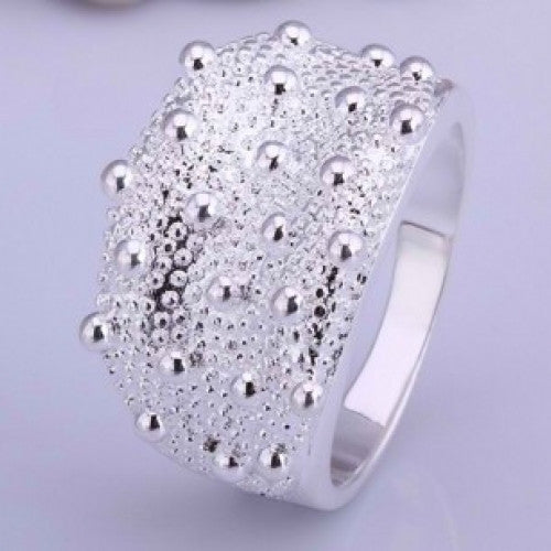 Fashion Silver Sea Urchin Skin Ring