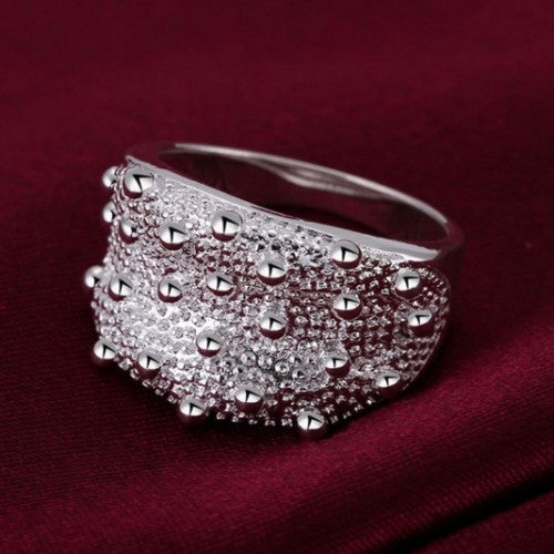 Fashion Silver Sea Urchin Skin Ring